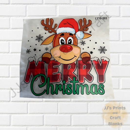 DTF transfer Rudolph  merry Christmas no 10