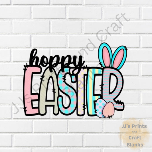 DTF transfer happy easter no 6