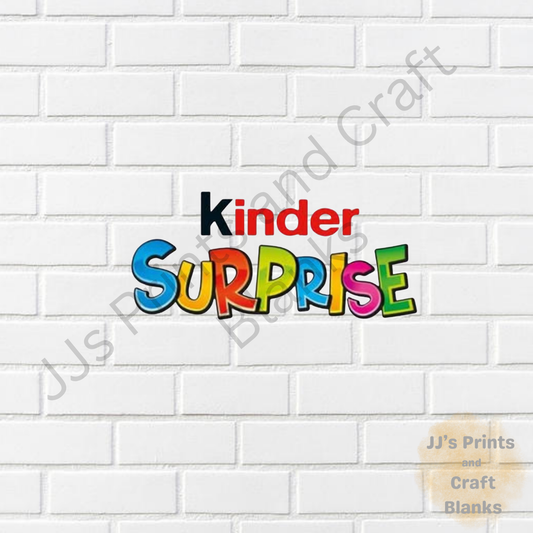 Kinder surprise decal sticker