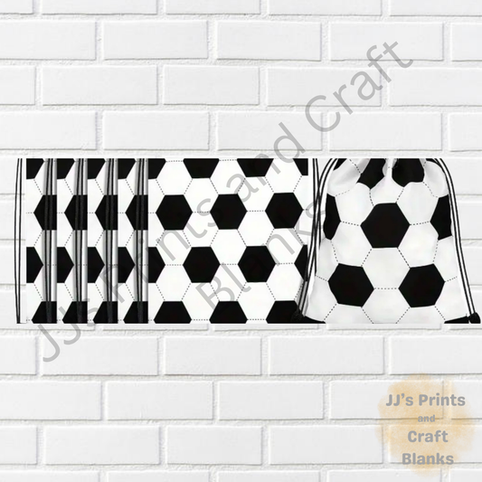 Football draw strung bags  30x25cm
