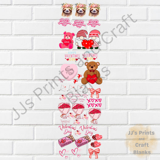 Valentines  gang sheet