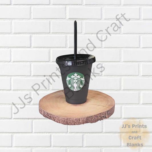 16oz black Starbucks cup