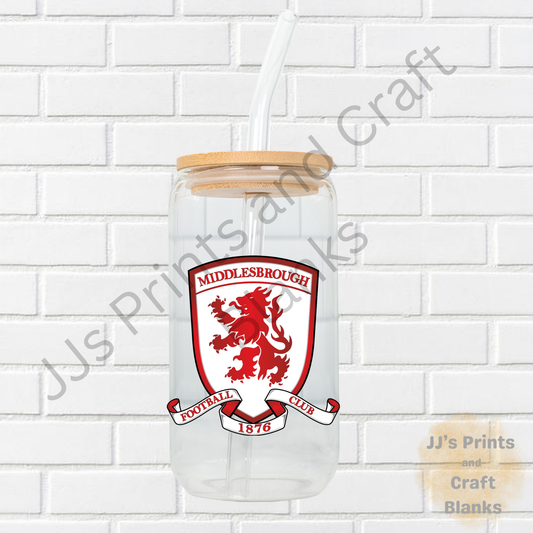 Middlesborough  uv-dtf transfer sticker