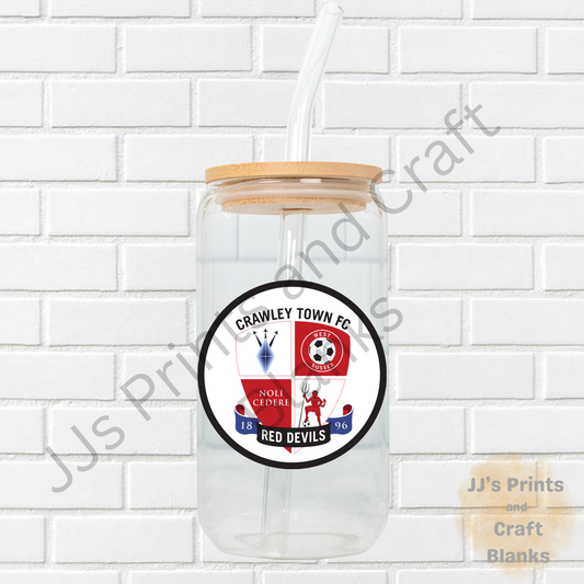 Crawley town uv-dtf transfer sticker
