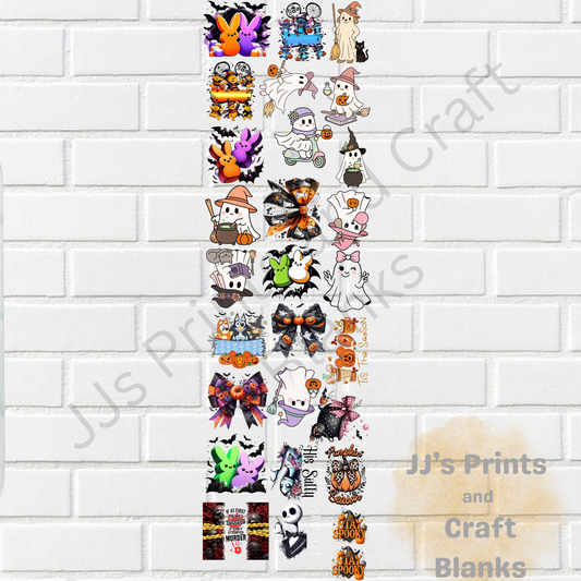pre made 1m uv-dtf Halloween  gang sheet