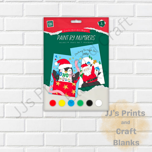 Xmas Paint By Numbers 2 Pack