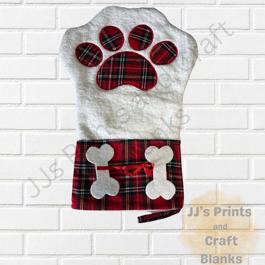 large red dog stocking