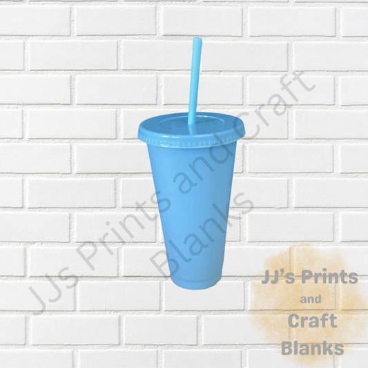24oz blue cold cup