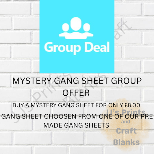 PRE MADE MYSTERY GANG SHEET