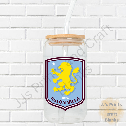 single Aston Villa uv-dtf sticker transfer