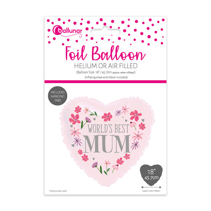 MOTHERS DAY HEART FOIL BALLOON