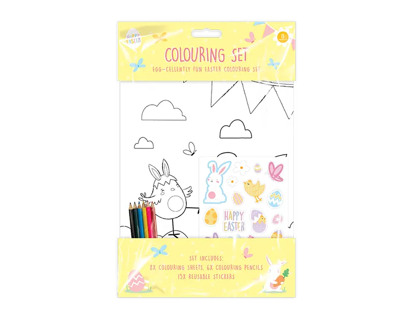 Children's Easter Colouring Set