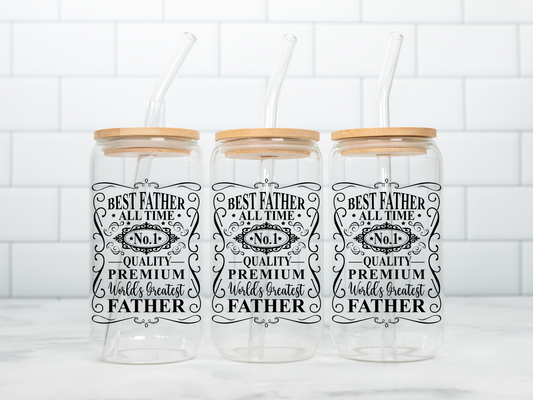 Best father decal sticker no 1