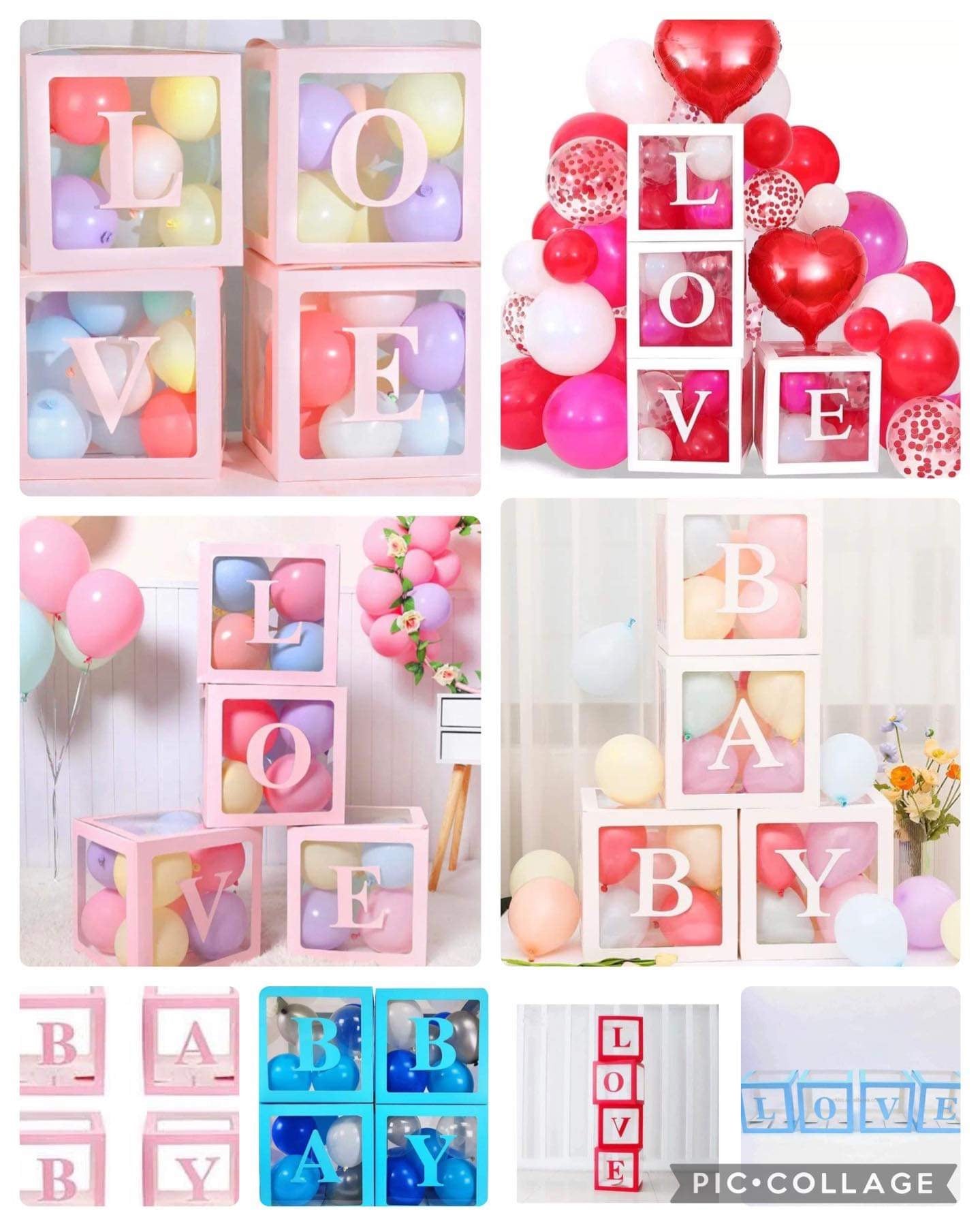 Set of 4 balloon boxes