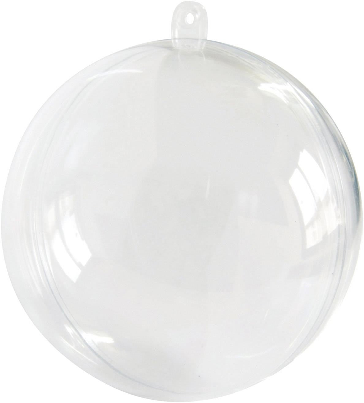 8cm clear fillable baubles