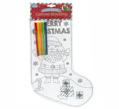 Santa colour stocking