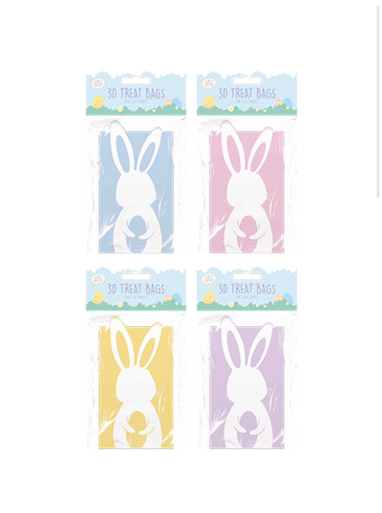 Easter 3D Character Treat Bags ( 6 pk )