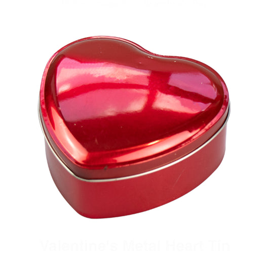 Valentine's Metal Heart Tin