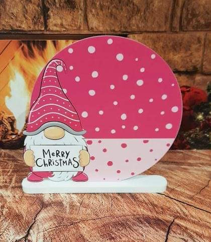 uv printed acrylic Christmas gonks plaques