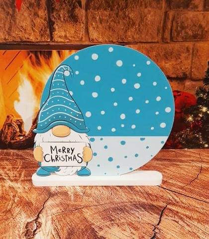 uv printed acrylic Christmas gonks plaques